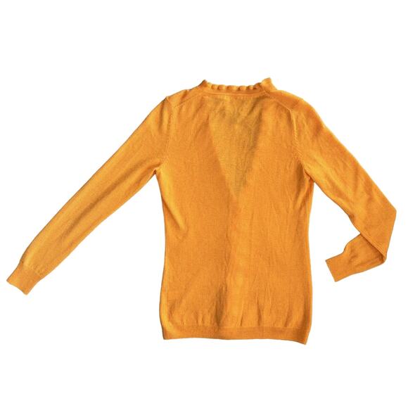 Banana Republic Women's Cashmere Cardigan Sweater Size XS Orange Lightweight EUC - Picture 4 of 7